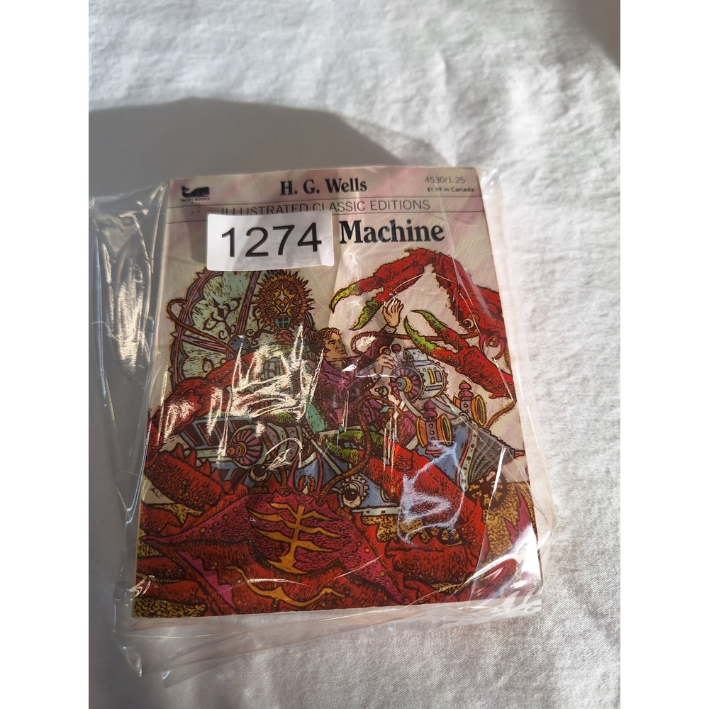 The Time Machine H.G. Wells Moby Books Illustrated Classic Edition 1987 Vintage - Picture 6 of 6